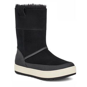 New Women's Koolaburra by Ugg Black Suede Tall Duck Boots Size 6 Winter Boots